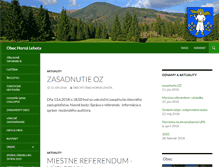 Tablet Screenshot of horna-lehota.sk